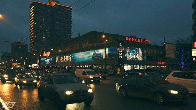 Визуализация медиа-фасада кинотеатра "Октябрь" Вариант 2 смотреть онлайн