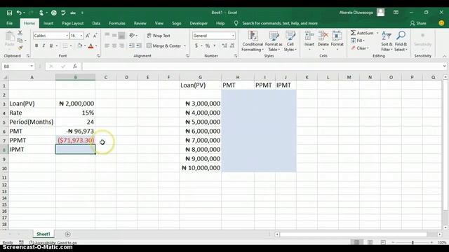 Excel Video: Data Table For Loan Calculation смотреть онлайн