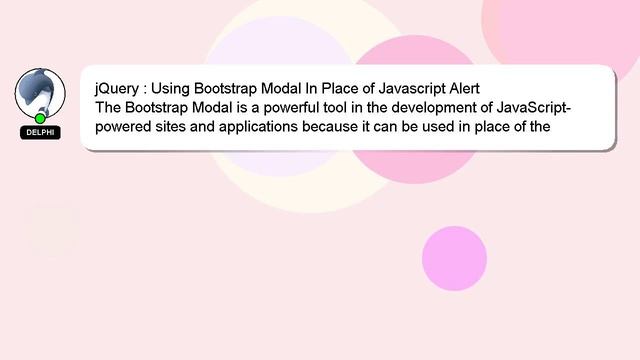 jQuery : Using Bootstrap Modal In Place of Javascript Alert смотреть онлайн