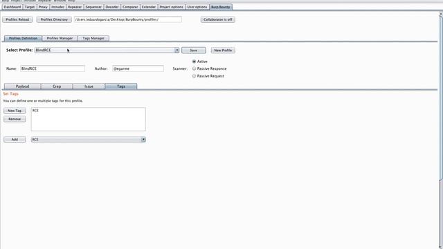 Blind RCE with BurpBounty using Burp Collaborator смотреть онлайн