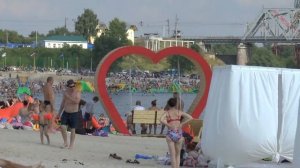 Новый пляж на Оке в городе Серпухов