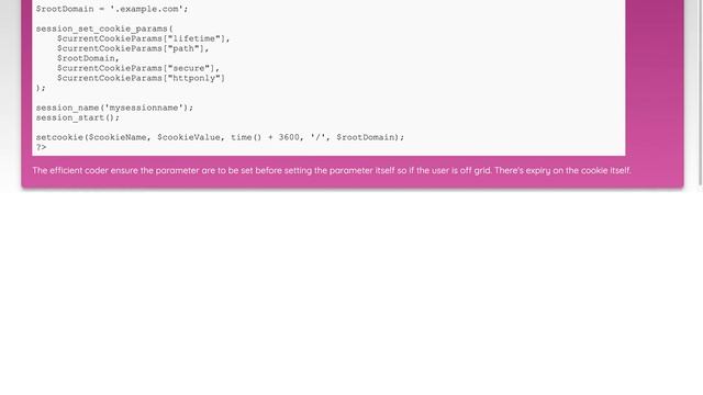 Difference between setcookie() and session_set_cookie_params() functions смотреть онлайн