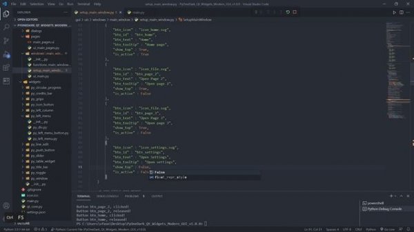 PyOneDark TUTORIAL #01 - Create Pages And Menus - Using VS Code And Qt Designer - Python / PySide6