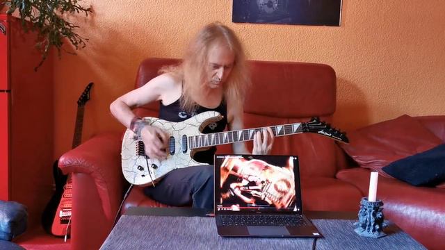 Joe Satriani - Nineteen Eighty Cover Aria Pro II fire crackle XR Series смотреть онлайн