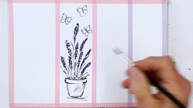 Ideal for Mothers Day - Quick and Easy Lavender Bookmark or Card Ideas in Watercolor смотреть онлайн