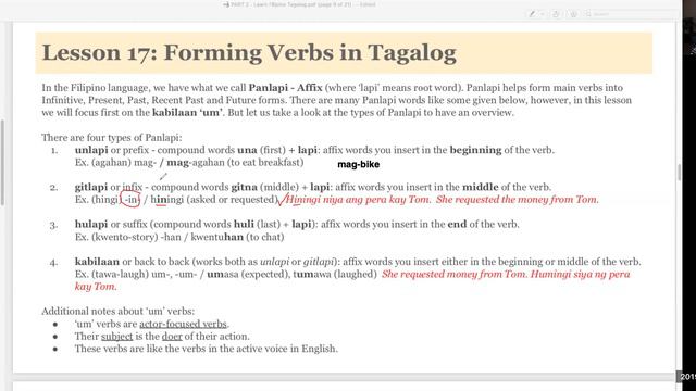 English & Tagalog Tutorial: Theresa Tagalog Lesson 2019 09 23 смотреть онлайн