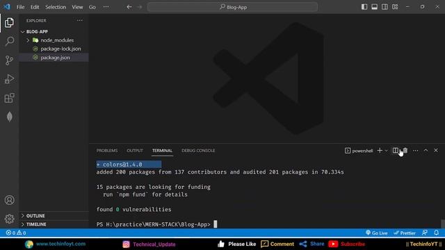 Mern stack Blog App Setup And Creating Node Server Mern Stack Project Mern App смотреть онлайн