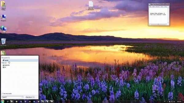 how to open registry editor windows 7