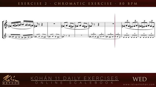 CLARINET SCALE BOOK [WEDNESDAY - 442] ・ KOHÁN 11 Daily Exercises Online Scale Book for Clarinet смотреть онлайн