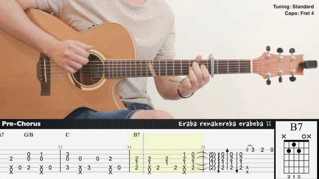 (FREE TAB) Zankyosanka 残響散歌 - Aimer | Fingerstyle Guitar | TAB + Chords + Lyrics смотреть онлайн