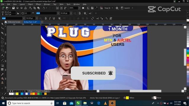 How To Design A Flyer In CorelDRAW | 2023 Flyer Tutorials смотреть онлайн