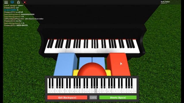 Faded Played on a Roblox Piano Onett смотреть онлайн