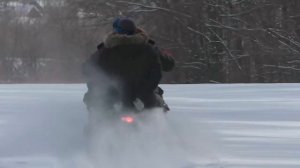 Снегоход Лидер Альфа-2 150 - катание вдвоем