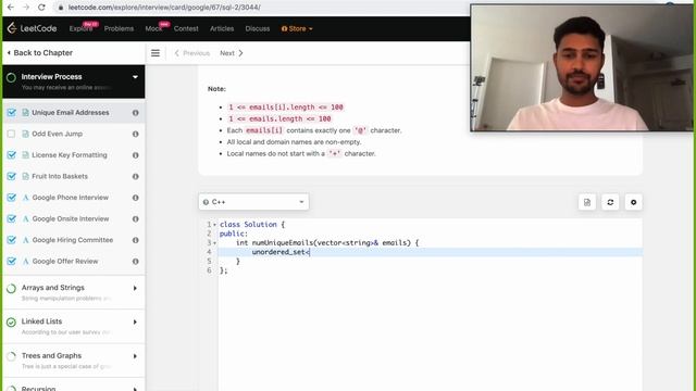 Unique Email Addresses | TOP GOOGLE INTERVIEW QUESTION | LEETCODE | Keep Learning Everday смотреть онлайн