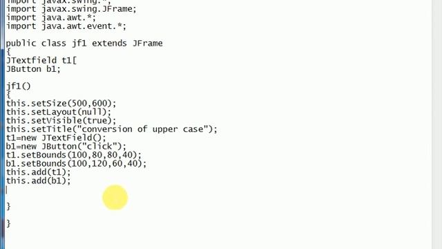 java program to change LowerCase to Upper in TextField смотреть онлайн