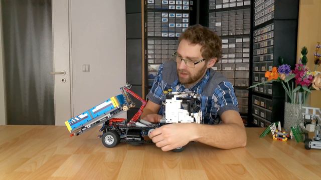 Vorstellung 3-Seiten-Kipp-Container Für Arocs 42043 Hooklift