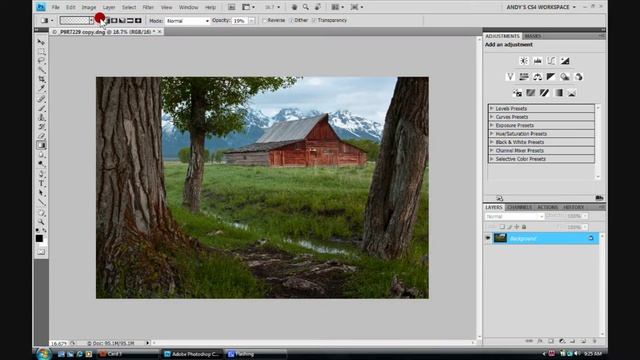 Adobe® Photoshop® - How to use the Eraser Tool and Gradient Tool in Photoshop. смотреть онлайн