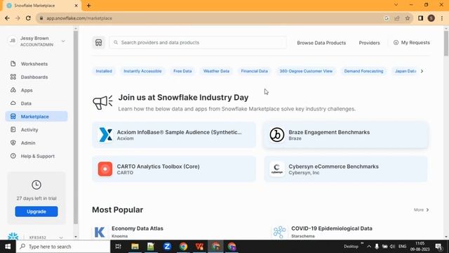 Walkthrough on Snowflake WEBUI. Create snowflake worksheet using existing .sql file. смотреть онлайн