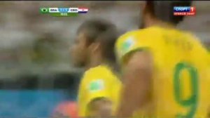 Гол Неймара с пенальти Бразилия 3:1 Хорватия