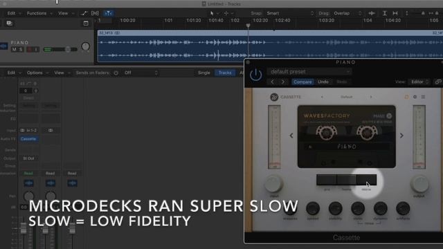 Demo | WavesFactory Cassette Plugin (Logic Pro X) смотреть онлайн