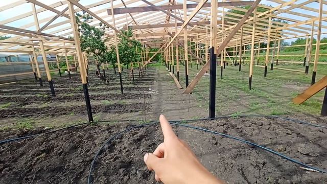 ПОСТАВИЛИ КАРКАС ТЕПЛИЦЫ НА 600 м2 смотреть онлайн