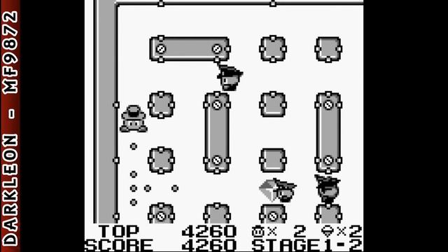 Game Boy - Lock n' Chase © 1990 Data East - Gameplay смотреть онлайн