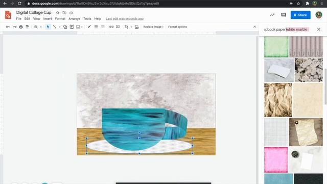 Google Drawing - Digital Collage With Masked Images
