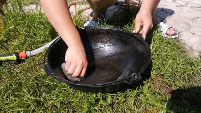 КАК ЛЕГКО ПОЧИСТИТЬ КАЗАН, лёгкий способ 2020 / УХОД ЗА ЧУГУНОМ. Никогда не за ржавеет. KAZAN WASH. смотреть онлайн