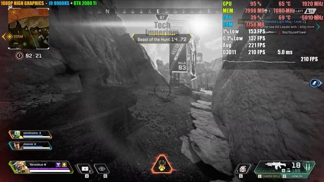 Apex Legends - i9 9900KS + RTX 2080 Ti - 1080P/1440P Low & High - Performance Test смотреть онлайн