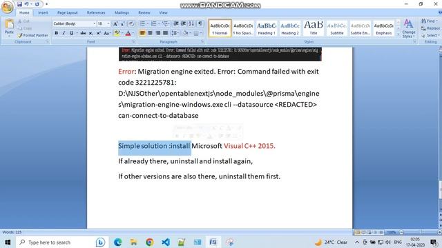npx prisma db push: error, Migration engine exited. Error: Command failed with exit code 3221225781 смотреть онлайн