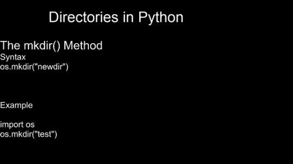 RENAMING DELETING FILES CREATING DIRECTORY IN PYTHON