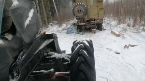 Мтз 82.Обзор самодельного отвала для трелевки леса и уборки порубочных остатков