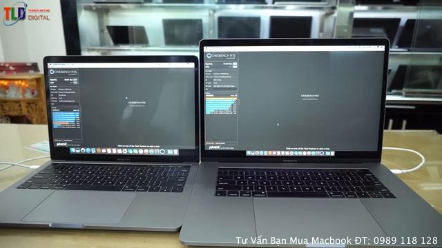 Test Hiệu Năng Đồ Hoạ Giữa Macbook Pro Retina 13 TouchBar Và 15 Touchbar смотреть онлайн