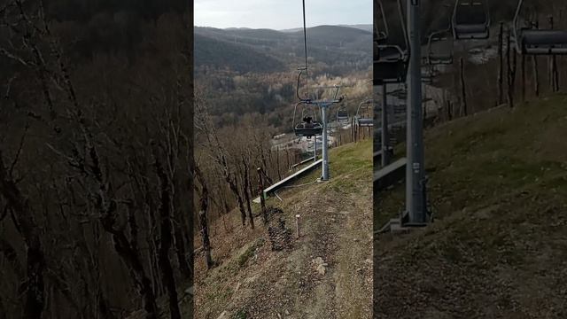 спуск на канатной дороге в Горячем ключе. смотреть онлайн