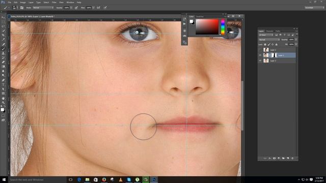 Creating Face Texture Using real images in Photoshop Part 1 смотреть онлайн