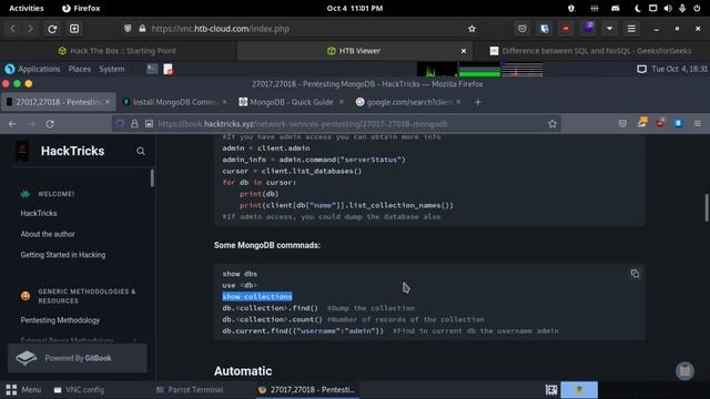 Mongod Hackthebox (htb) #hackthebox #cybersecurity #enumerate #mongodb смотреть онлайн