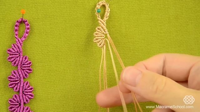 Wavy Flower Lace Bracelet - Macrame Tutorial смотреть онлайн