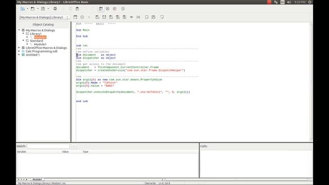 Spreadsheet Programming: Recording Macros using Libre Office Calc смотреть онлайн