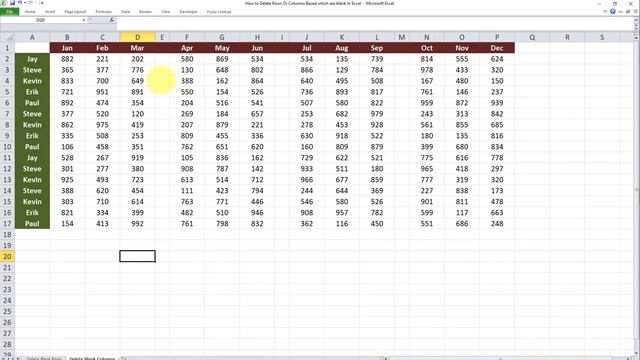 How to Delete Rows or Columns which are Blank in Excel смотреть онлайн