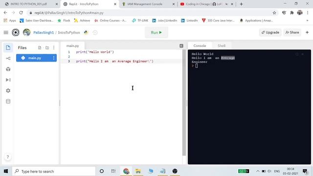 Introduction To Python-001 ||Code And Create Series ||Journey From Avg. Engineer To Value Engineer| смотреть онлайн