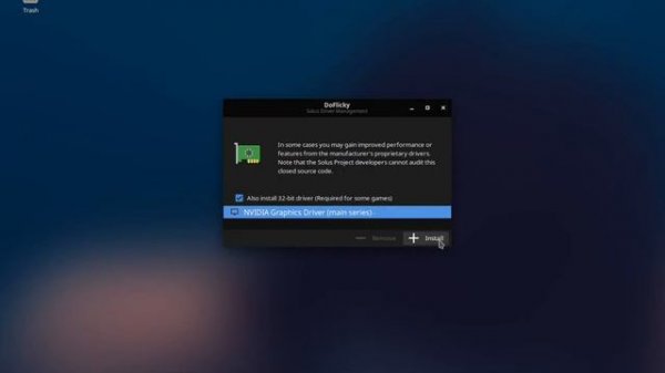 Installing Nvidia Drivers on Solus 4