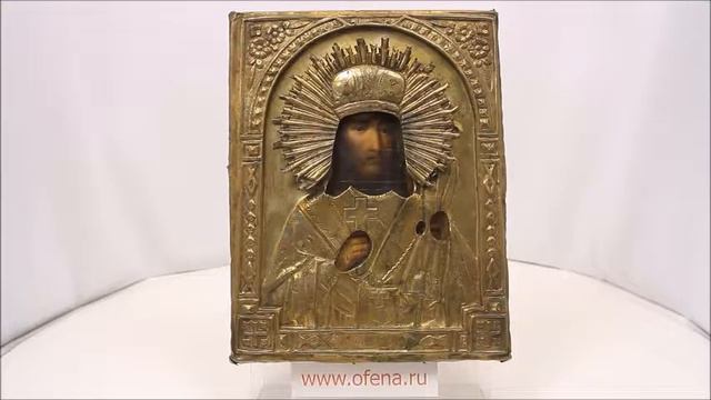 Магазин икон - старинная икона святой Феодосий Черниговский. OFM0001 смотреть онлайн