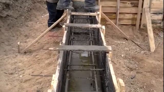 Ленточный фундамент частного дома смотреть онлайн
