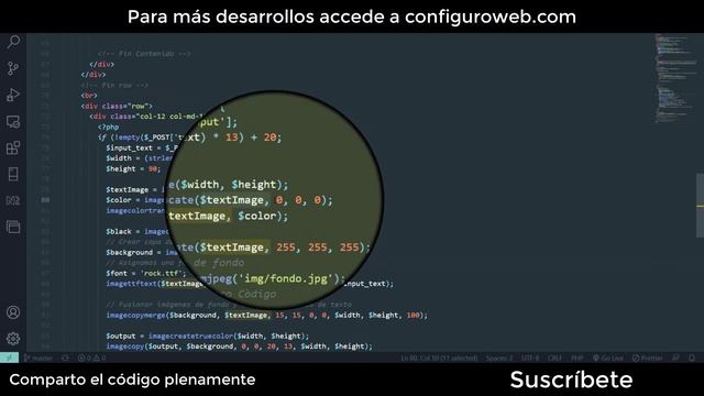 script PHP para convertir texto en una imagen смотреть онлайн