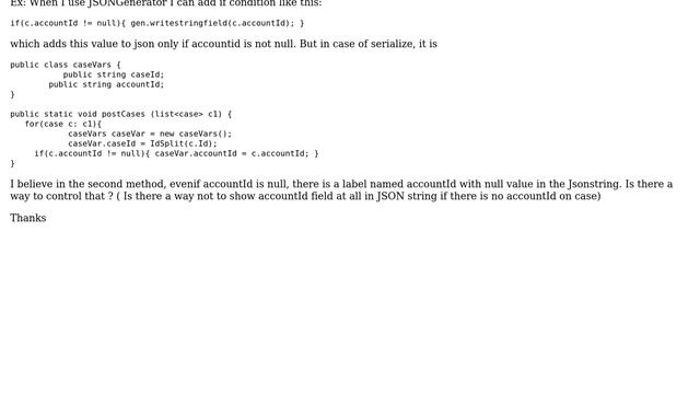 Salesforce: Write if condition for stringfields in JSON Generator смотреть онлайн