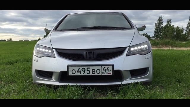 Acura LEDs on Honda Civic 4D 2010 / Custom / Кастом оптика на Хонду смотреть онлайн