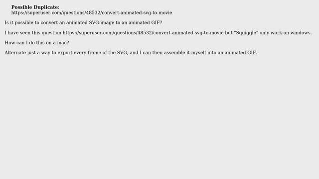 Convert animated SVG to animated GIF? смотреть онлайн