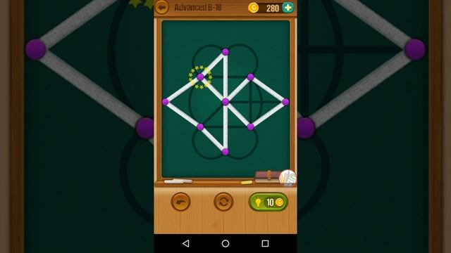 One Line Curve Drawing Advanced B 18 Solution Walkthrough Gameplay смотреть онлайн