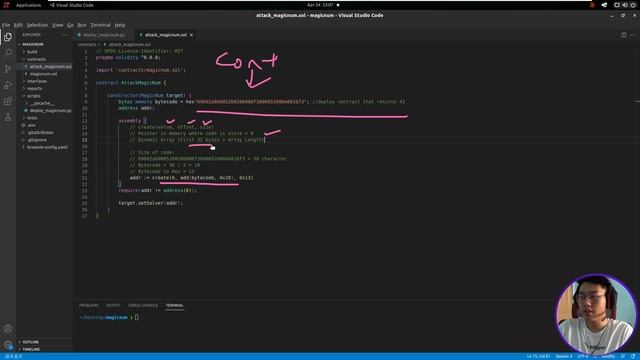 MagicNumber Ethernaut Challenge (Level 18): Python Brownie смотреть онлайн
