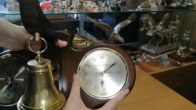 Метеостанция домашняя "Погодник", барометр и часы, с рындой смотреть онлайн